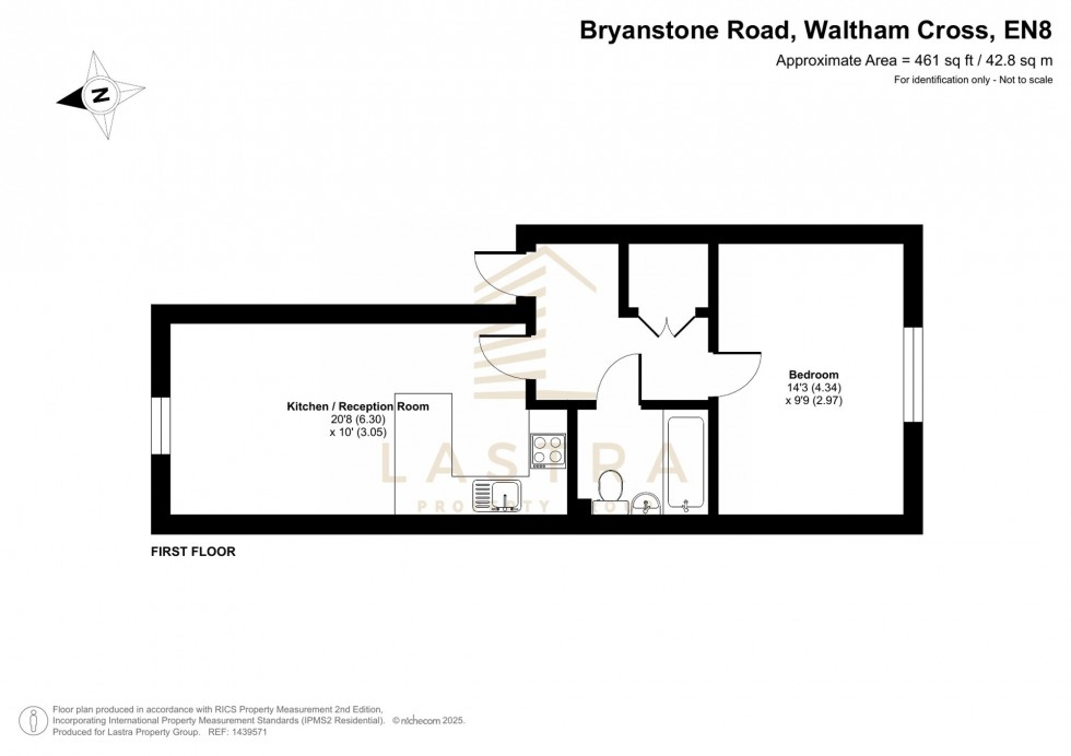 Floorplan for Bryanstone Road, Waltham Cross, EN8