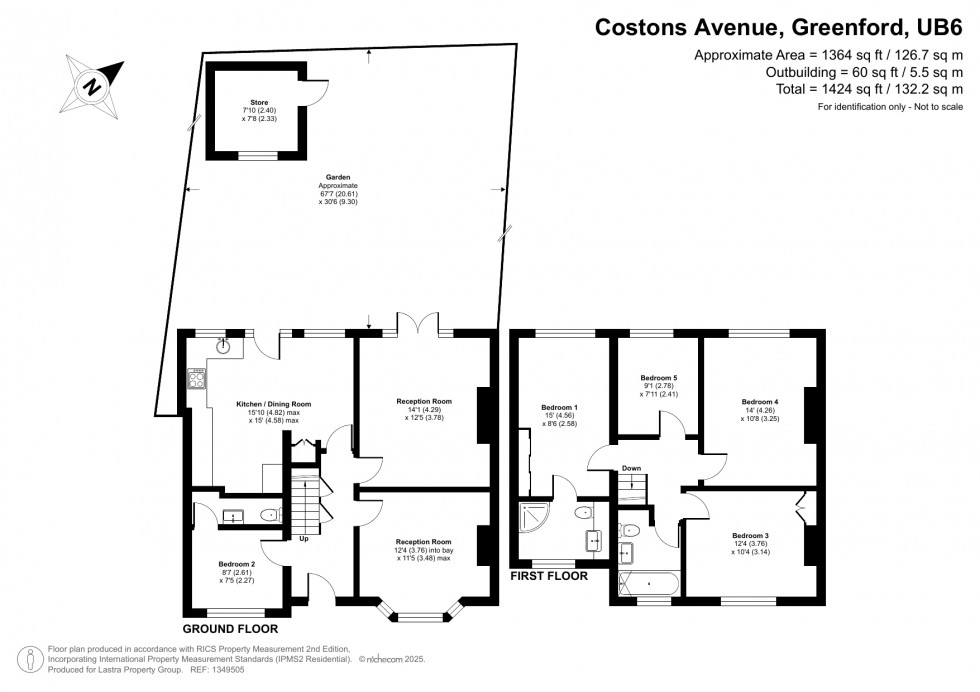 Floorplan for Costons Avenue, Greenford