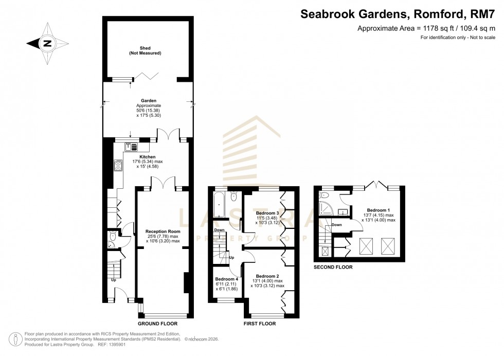 Floorplan for Seabrook Gardens, Romford