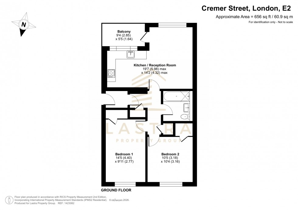Floorplan for Nichols Court, 10 Cremer Street, London