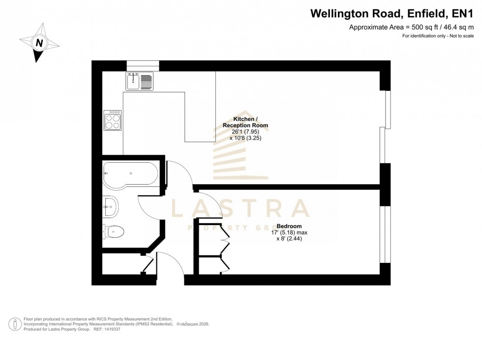 Floorplan for Wellington Road, Enfield, EN1