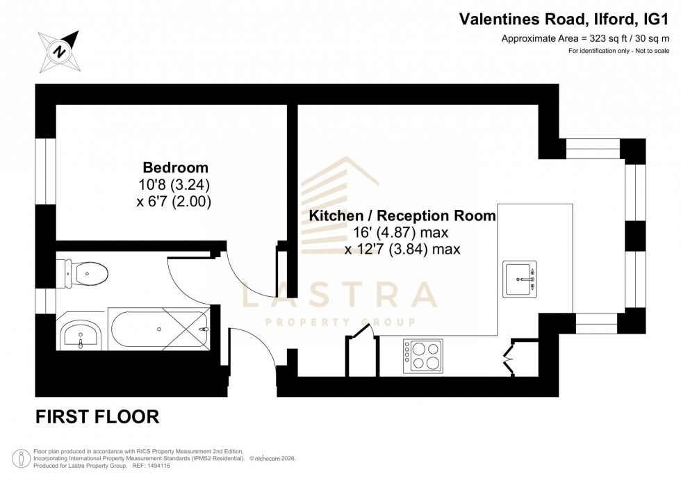 Floorplan for Valentines Road, Ilford, IG1